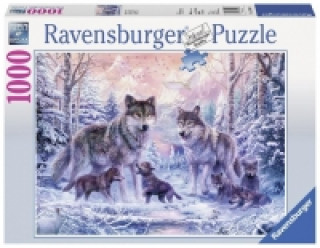 Hra/Hračka Arktische Wölfe. Puzzle 1000 Teile 
