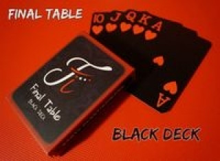 Kniha Final Table  - czarna talia kart 