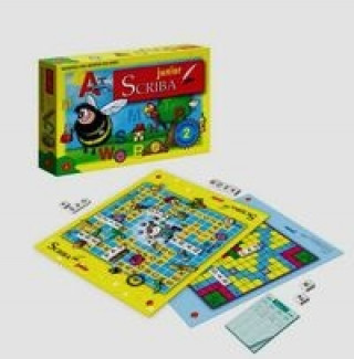 Igra/Igrača Scriba junior "Scriba Junior" to gra słowna dla dzieci w dwóch wariantach. Pierwszy wariant gry skierowany jest do najmłodszych dzieci (od 5 lat)