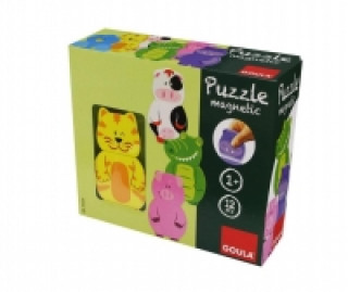 Game/Toy Goula Magnetisches Holzpuzzle Tiere 