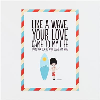 Könyv Lámina Superbritánico. Like a wave, your love came to my life 