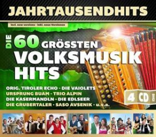 Audio Die 60 gröáten Volksmusikhits Divers-Jahrtausendhits