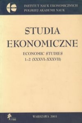 Книга Studia ekonomiczne Economic studies 1-2 