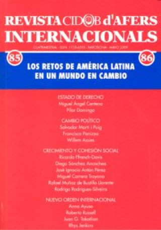 Kniha AFERS 85-86. Los retos de América Latina en un mundo en cambio 