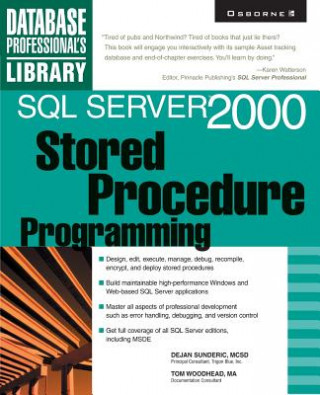 Kniha SQL Server 2000 Stored Procedure Programming Dejan Sunderic