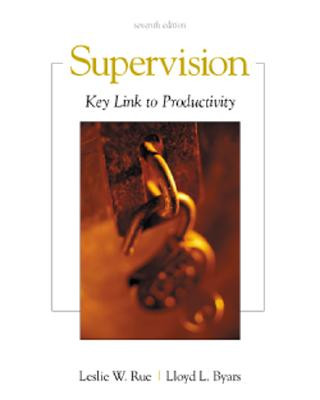 Książka Supervision: Key Link to Productivity Leslie W. Rue
