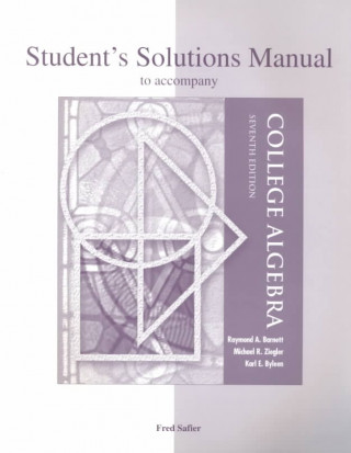 Książka Student's Solutions Manual to Accompany College Algebra Raymond A. Barnett