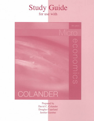 Kniha Microeconomics Study Guide David Colander