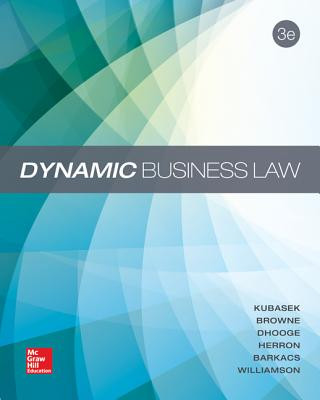 Könyv Loose-Leaf Dynamic Business Law Nancy Kubasek