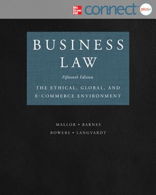 Книга Business Law with Connect Plus Jane Mallor