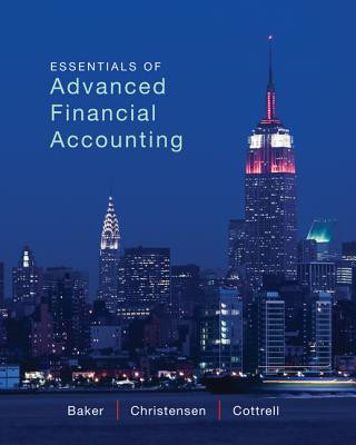 Kniha Essentials of Advanced Financial Accounting with Connect Access Card Richard Baker