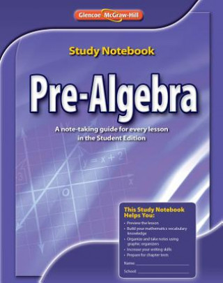 Knjiga Pre-Algebra Study Notebook McGraw-Hill/Glencoe