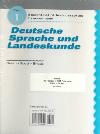 Audio Student Audiocassettes Part 1 to Accompany Deutsche Sprache Und Landeskunde 