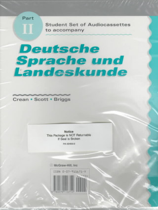 Carte Student Audiocassettes Part 2 to Accompany Deutsche Sprache Und Landeskunde 