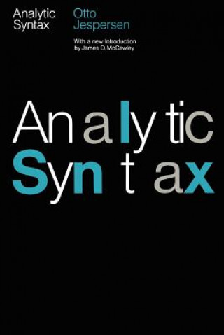 Knjiga Analytic Syntax Otto Jespersen