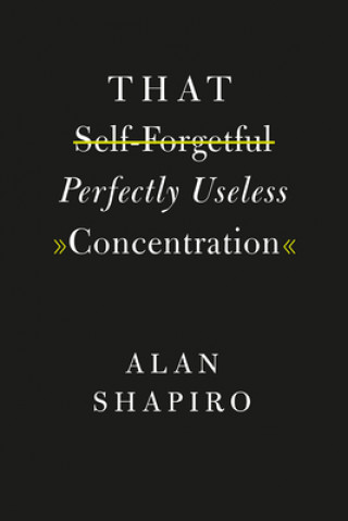 Kniha That Self-Forgetful Perfectly Useless Concentration Alan Shapiro