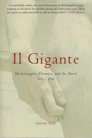 Kniha Il Gigante: Michelangelo, Florence, and the David 1492-1504 Anton Gill