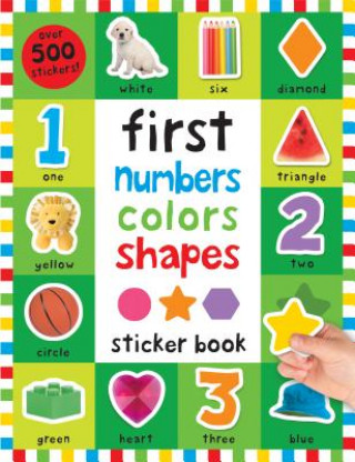 Könyv First 100 Stickers: First Numbers, Colors, Shapes Roger Priddy