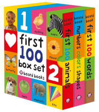 Könyv First 100 Board Book Box Set (3 books) Roger Priddy