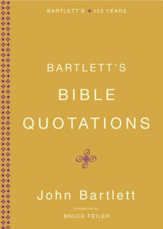 Kniha Bartlett's Bible Quotations John Bartlett