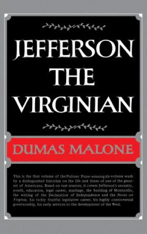 Livre Jefferson:the Virginian Dumas Malone