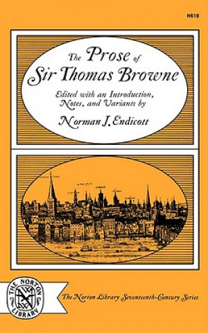 Carte The Prose of Sir Thomas Browne Thomas Browne