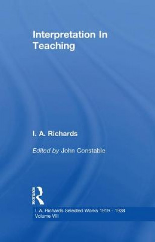 Libro Interpretation In Teaching V 8 Routledge