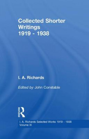 Kniha Collected Shorter Writings V9 Routledge