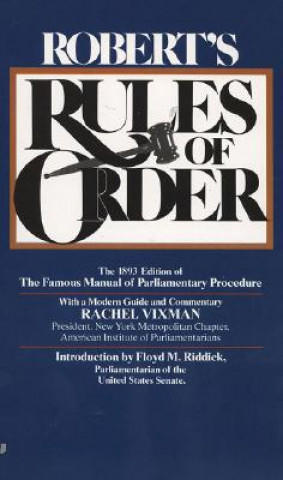 Carte Robert's Rules of Order Henry M. Robert
