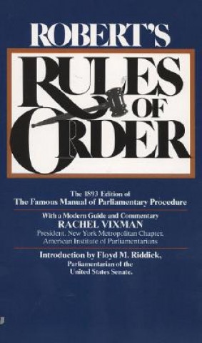 Kniha Robert's Rules of Order Henry M. Robert