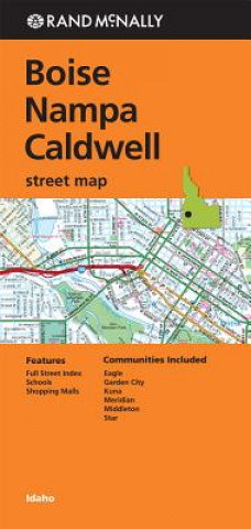 Książka Folded Map Boise/Nampa/Caldwell Id Street Rand McNally