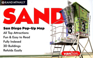 Tiskovina Rand McNally San Diego Pop-Up Map Rand McNally