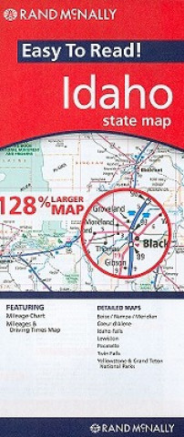 Prasa Rand McNally Easy to Read! Idaho State Map Rand McNally