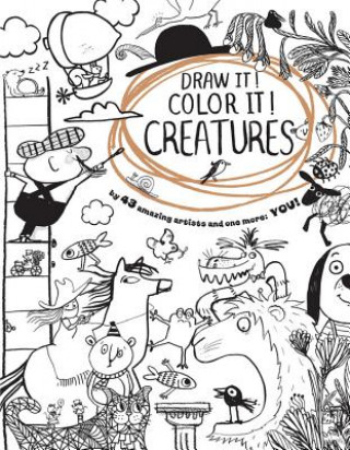 Книга Draw It! Color It! Creatures Houghton Mifflin Harcourt