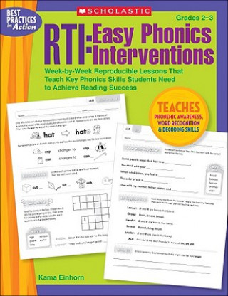 Livro RTI: Easy Phonics Interventions Kama Einhorn