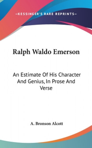 Buch Ralph Waldo Emerson A. Bronson Alcott