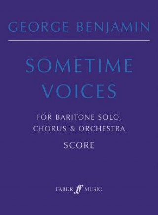 Carte Sometime Voices George Benjamin