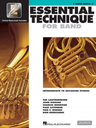 Libro Essential Technique for Band - Intermediate to Advanced Studies: F Horn Various