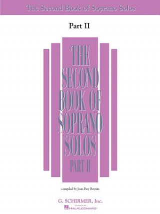 Carte The Second Book of Soprano Solos Part II: Book Only Joan Frey Boytim