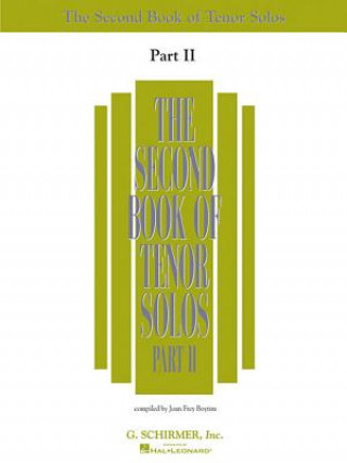 Knjiga The Second Book of Tenor Solos Part II: Book Only Joan Frey Boytim