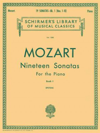Carte 19 Sonatas - Book 1: Piano Solo Wolfgang Amadeus Mozart