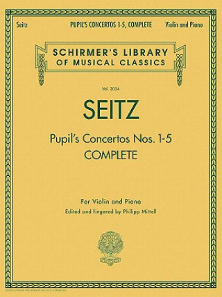 Carte Pupil's Concertos, Complete: Schirmer's Library of Musical Classics, Vol. 2054 Violin and Piano Mittell Ed