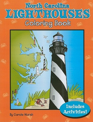 Książka North Carolina Lighthouses Coloring Book Carole Marsh