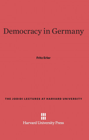 Buch Democracy in Germany Fritz Erler