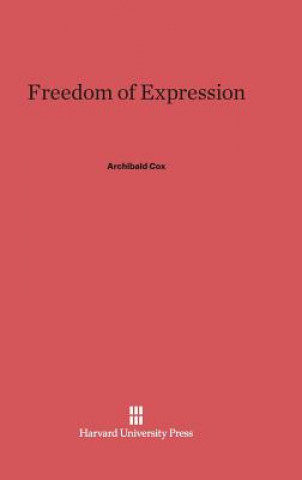 Kniha Freedom of Expression Archibald Cox