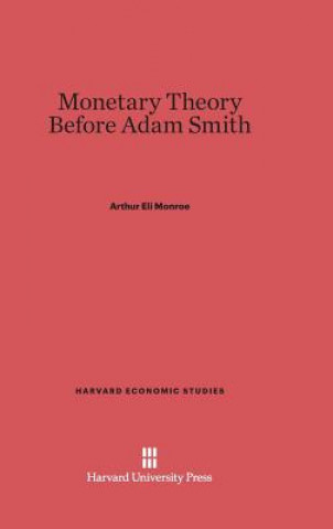 Kniha Monetary Theory Before Adam Smith Arthur Eli Monroe
