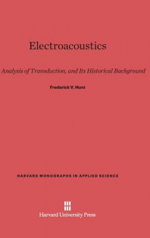 Kniha Electroacoustics Frederick V. Hunt