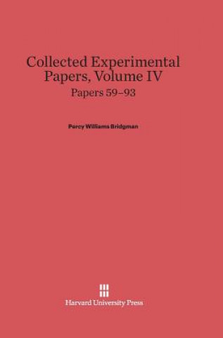 Książka Papers 59-93 Williams Bridgman Bridgman