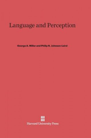 Książka Language and Perception George A. Miller