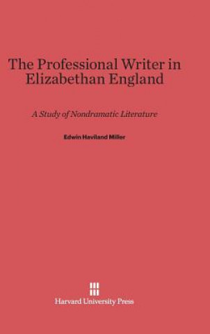 Kniha Professional Writer in Elizabethan England Edwin Haviland Miller